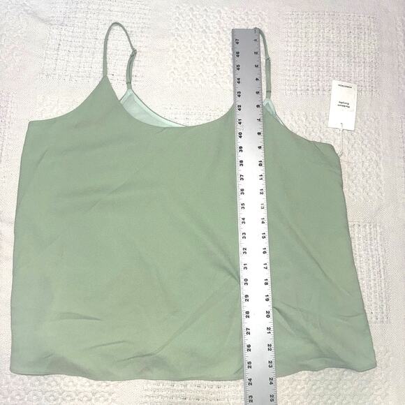 new Nordstrom XL cami top mint flounce drapey TS 307848 - Picture 3 of 9